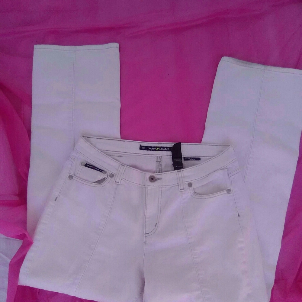 🟢 DNKY JEANS  East Village White Stretch